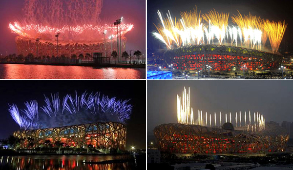 Công trình rực sáng trong buổi lễ khai mạc Olympic